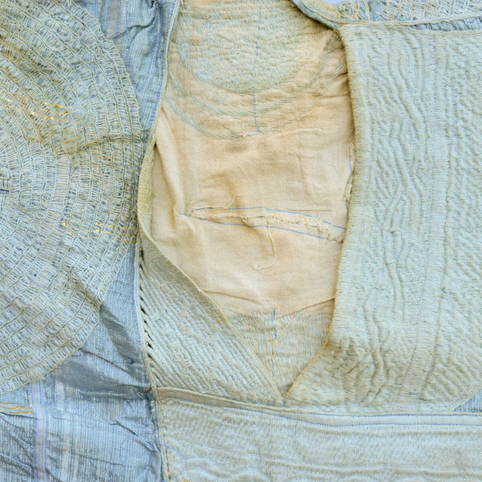 Top Hombre Hausa Boubou Indigo Nigeria Colección Sidley Foto 3 de 4