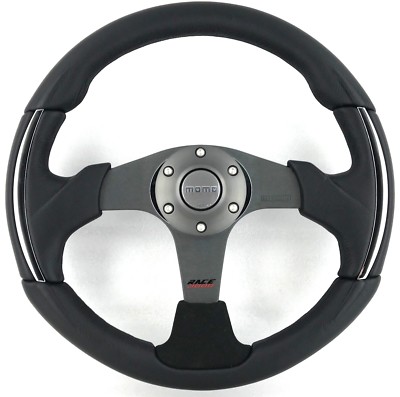 Momo COM35BK0B Competition 350 mm Leather Steering Wheel by MOMO