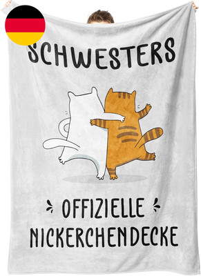 Juratar an Meine Schwester, Personalisierte Decke Geschenke Für Schwester, Gesch