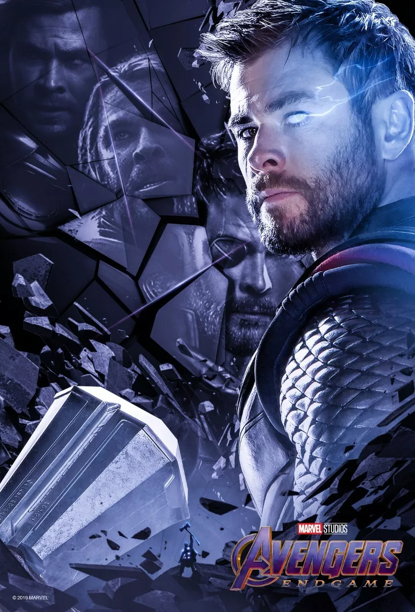 Avengers Endgame movie poster - 11 x 17 - Thor poster (b) Chris Hemsworth