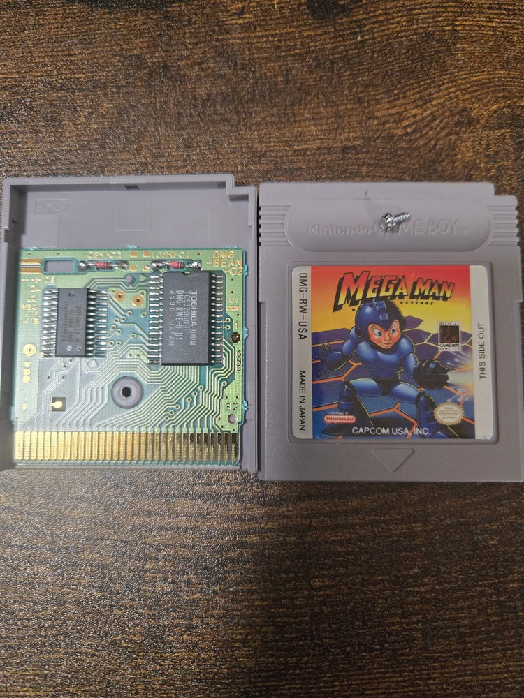 Mega Man Dr Wily's Revenge Game Boy Cartridge 1991 Tested Working