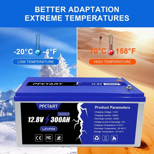 LiFePO4 Lithium Battery 12V 48V 300Ah 600Ah Deep Cycle for Solar RV Off ...