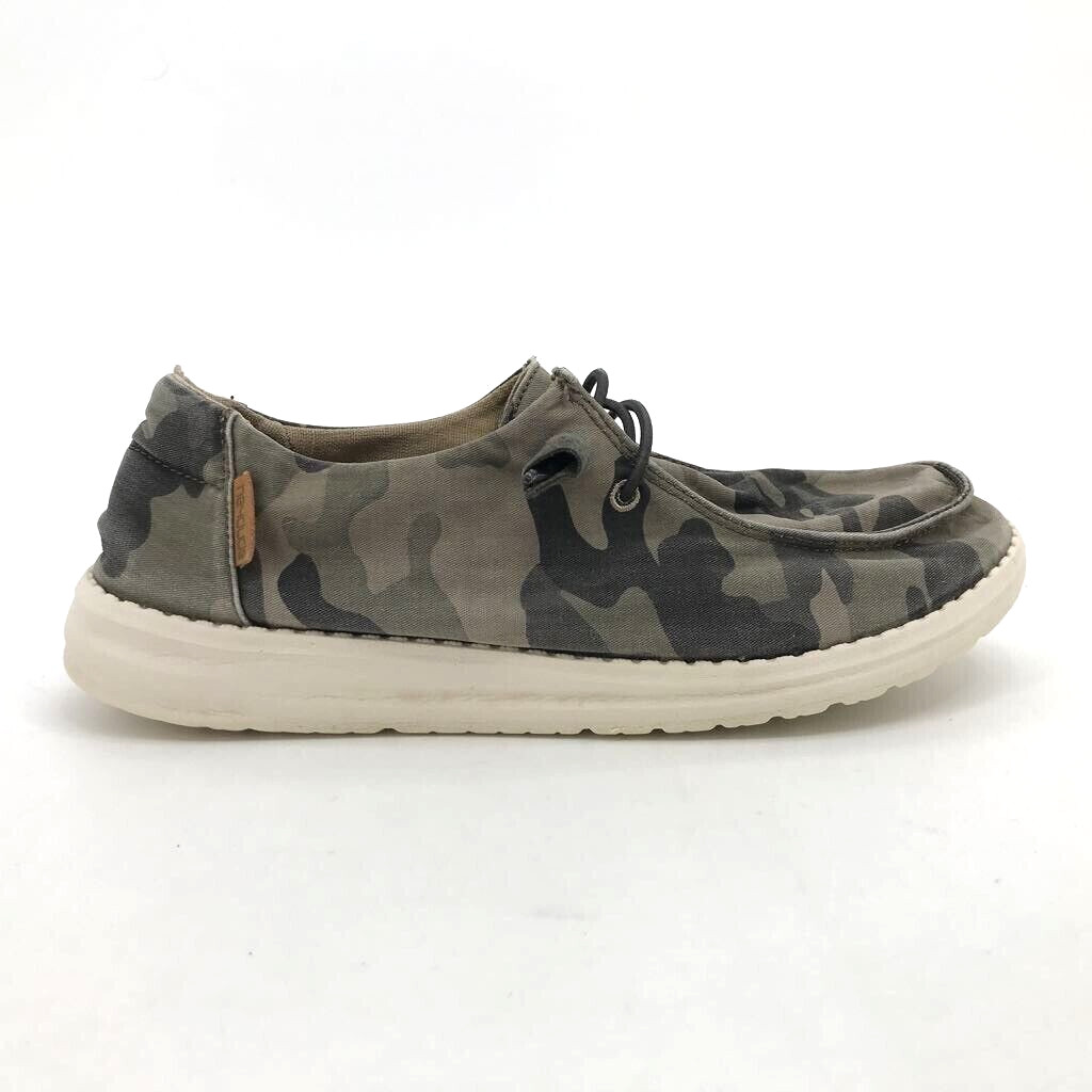 Hey Dude Womens Wendy Slip On Shoes Gray Cotton Laces… Gem