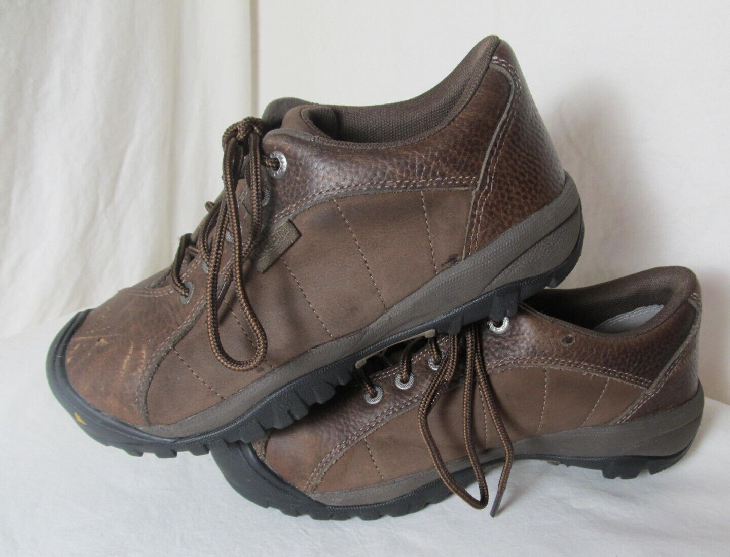 Scarpe da trekking basse Keen donna pelle marrone punta acciaio misura 6 5M R#1