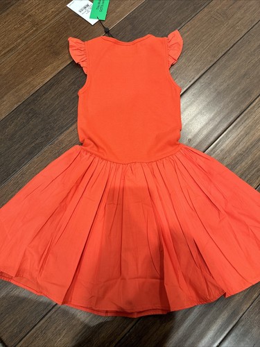 Molo Cimi Orange Dress Kids Size 4t - Picture 3 of 3