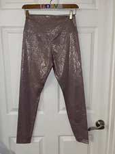 👟  Glyder Legging Sultry Performance silver Metallic Foil Pocket, S