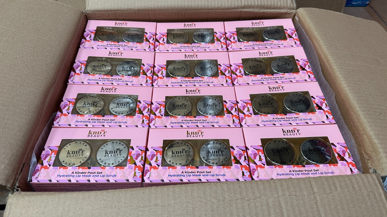Wholesale Job Lot of 96 x KNDR Beauty Lip Mask and Lip Scrub A Kinder Pout Set 5060660642250 eBay