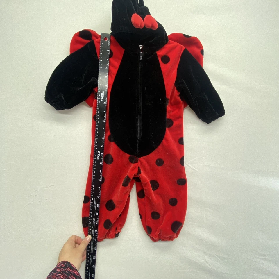 Miniwear 12 Months Red & Black Ladybug Hooded Halloween Costume - Image 3 of 4