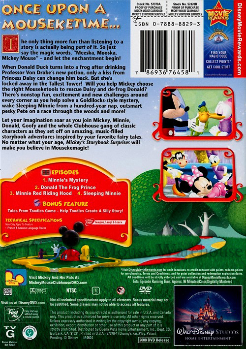 【中古】Mickey's Storybook Surprises [DVD] [Import] s-l1200.jpg