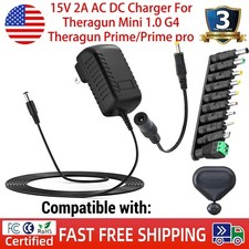 15V 2A AC DC Charger For Theragun Mini 1.0 G4 Theragun Prime/Prime pro
