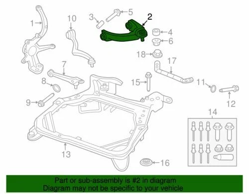 Brazo de control superior híbrido Ford Lincoln Fuson MKZ 2009-2012 AE5Z-3084-A fabricante de equipos originales nuevo Foto 2 de 2