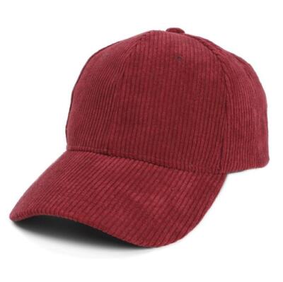 Corduroy Baseball Cap Dad Hat Classic Adjustable Soft Plain Cap