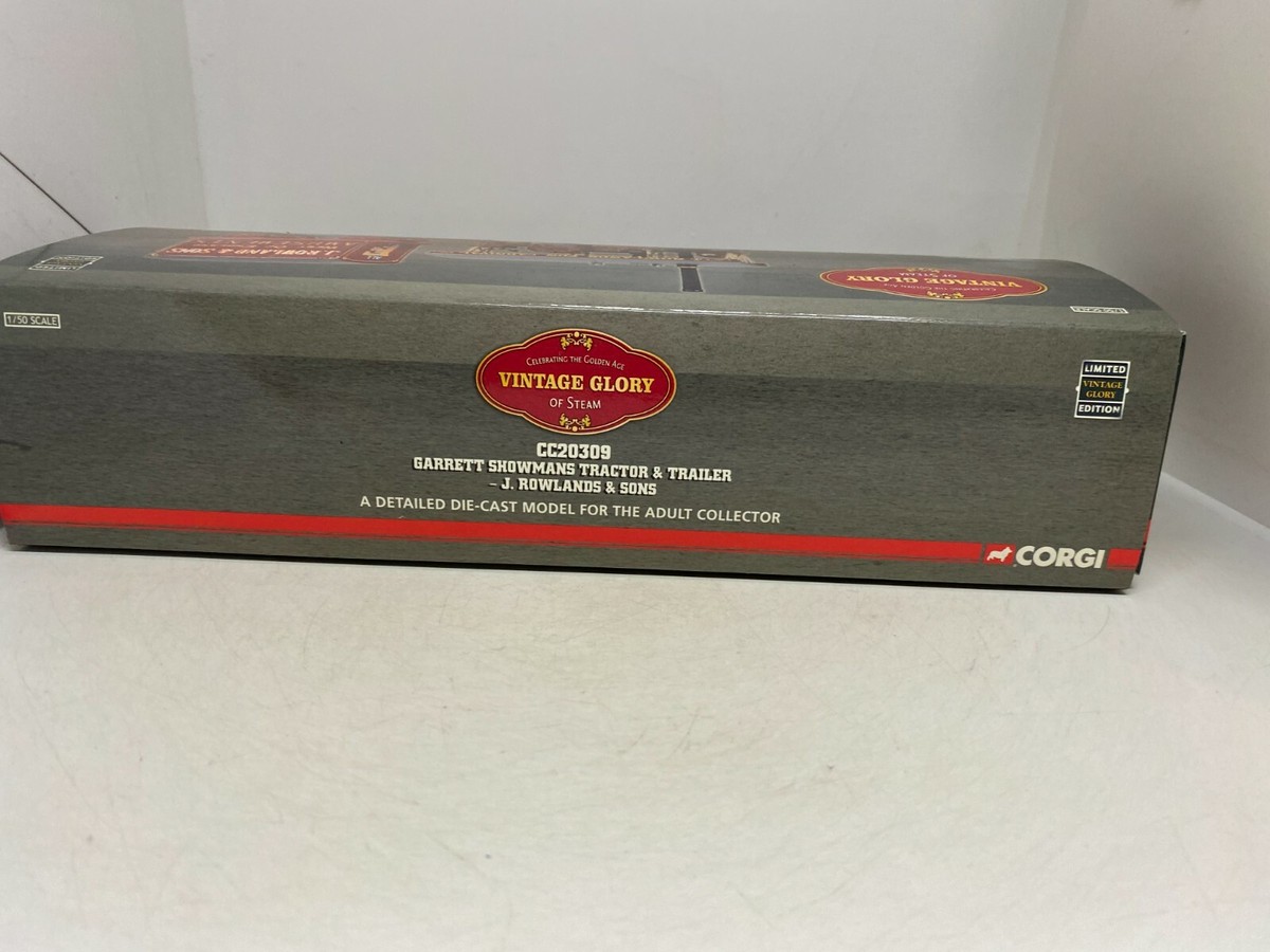 Corgi 1/50 Scale CC20309 - Tracteur & Remorque Garrett Showmans - J.Rowlands & Sons