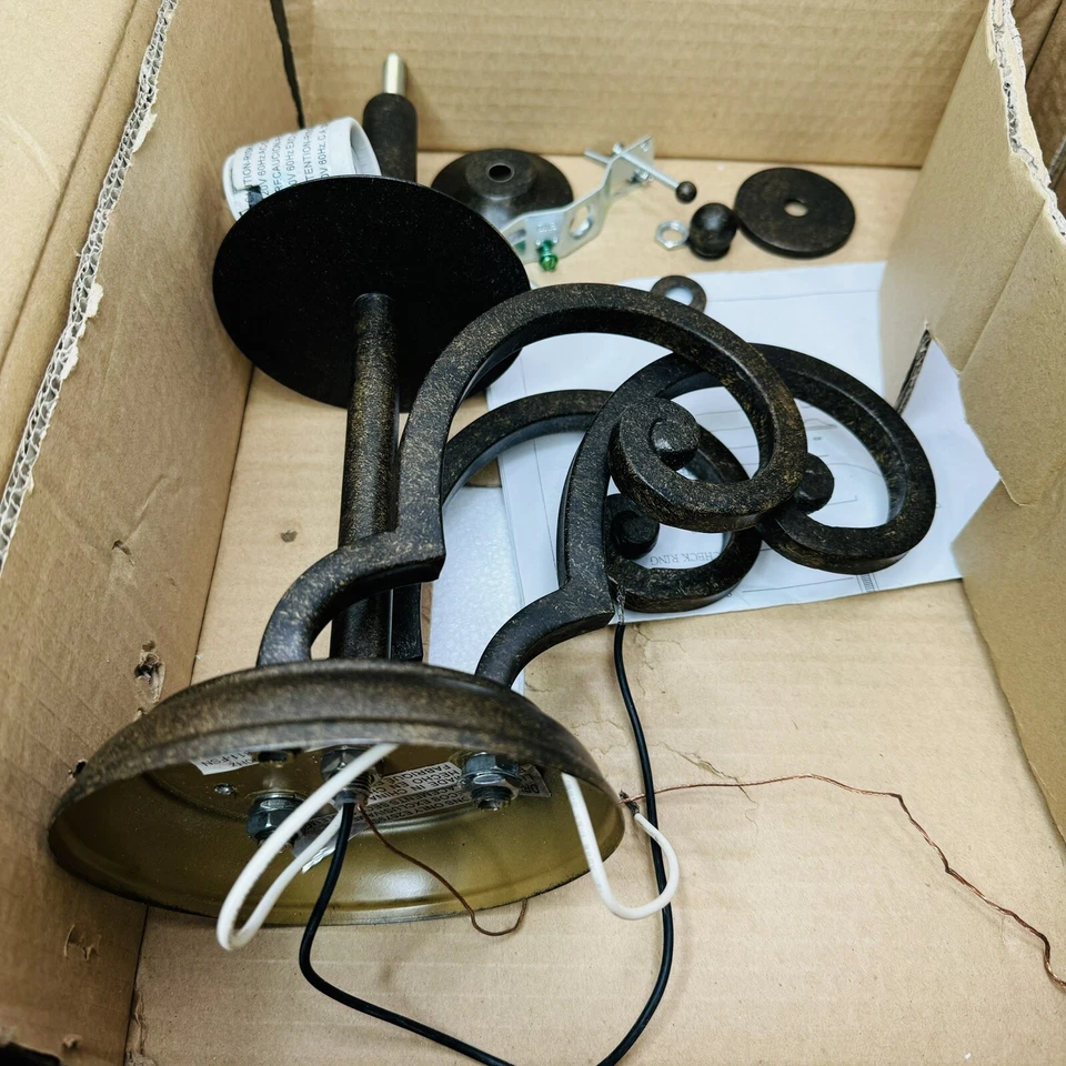 Designers Fountain 81811-FSN 2 luces semi al ras forjado lámpara acabado Siena Foto 3 de 4