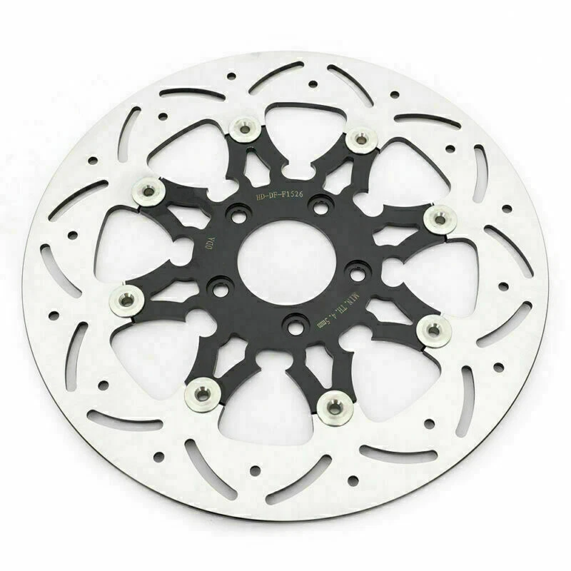 11.8 Front 11.5 Rear Floating Brake Rotors for Harley Dyna 06-17 Softail Fatboy Foto 2 de 4