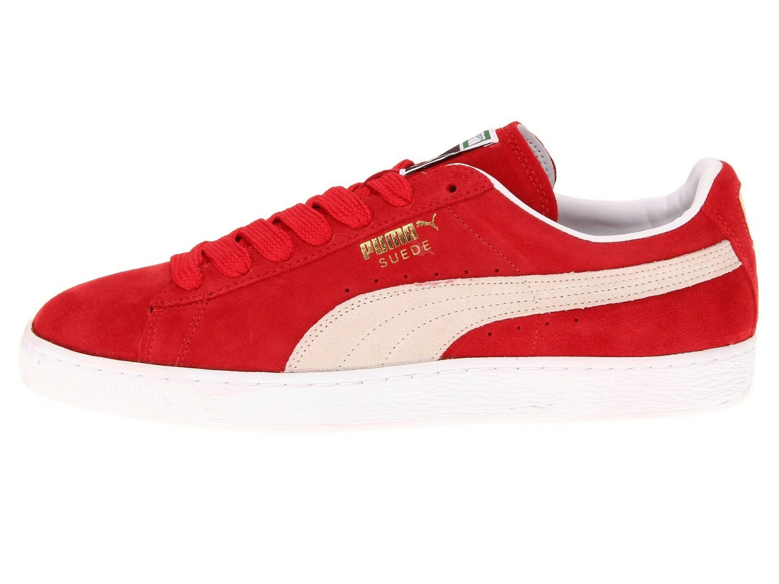 Men's Shoes PUMA SUEDE CLASSIC Casual Lace Up Sneakers 352634-65 RED WHITE  | eBay