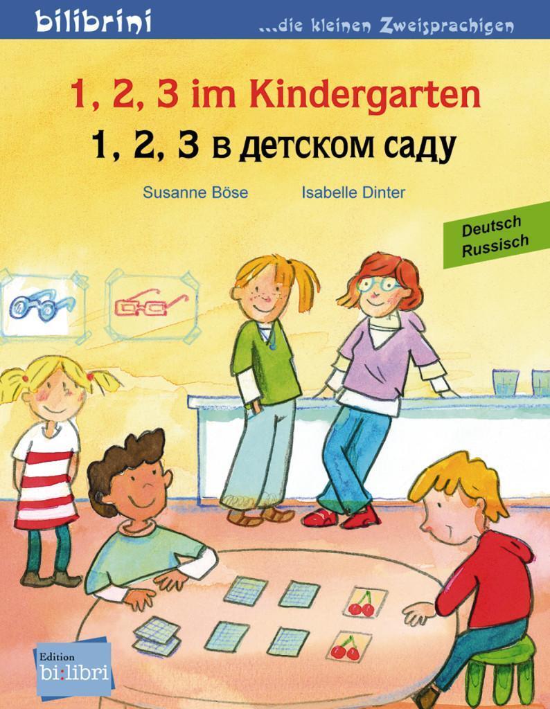 Thumbnail - 1, 2, 3 Kindergarten. Kinderbuch Deutsch-russisch Susanne Böse