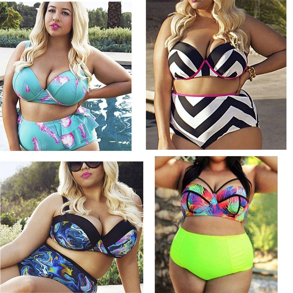 Stylish Sexy High Waist Plus Size Swimwear & Beachwear for Curvy