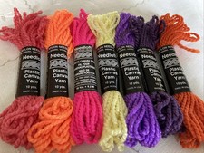 Needloft Plastic Canvas Yarn 100 Nylon 10 Yards 7 Bundles