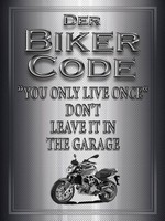 Holzschild 40X30 Cm Motorrad Biker Code You Only Live Once Deko Geschenk Holz Sc