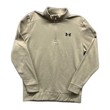 Under Armour Quarter Zip TAN Size M Men's NWT