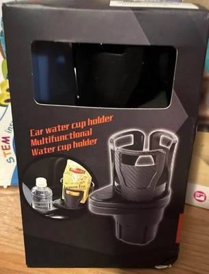 2-in-1 Dual car vehicle Cup Holder. Adjustable Cup/Bowl Organizer 360° Rotating