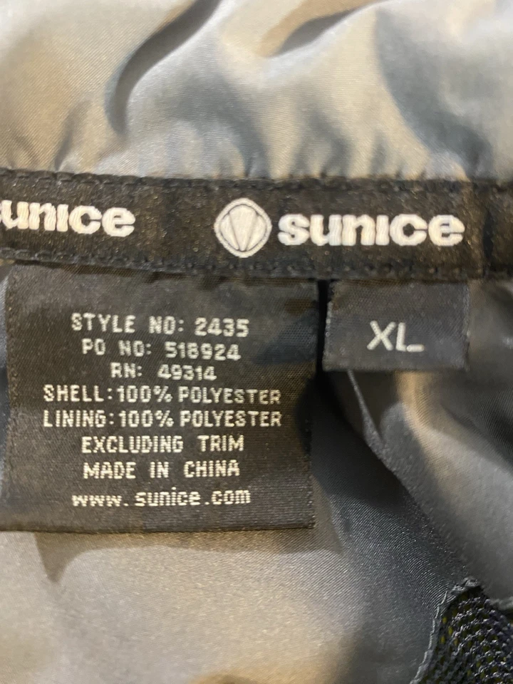 Cortavientos Sunice Para Hombre Extra Grande Amarillo Cuarto Cremallera Cuello Simulado Manga Corta Foto 3 de 4