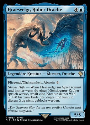 Magic/MTG Hraesvelgr of the First Brood FIC-37 Rare Deutsch Neu