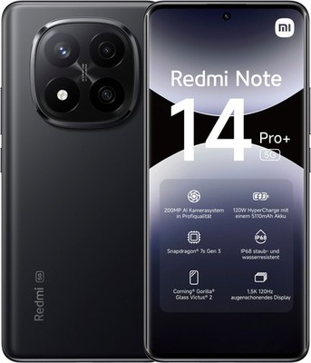 XIAOMI Smartphone Redmi Note 14 Pro+ 6,67 Zoll AMOLED 5G 256GB Dual-SIM B-WARE
