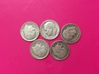 Lot Of 5  Roosevelt Dimes   1949D