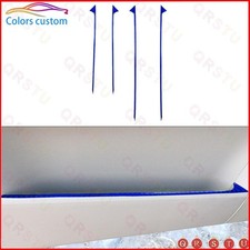 4X Blue Door Storage Trim Strip Cover Carbon Fiber For Mercedes R-Class 2009-12