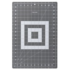 Fiskars 12  x 18  Double-Sided Self Healing Rotary Cutting Mat, Gray
