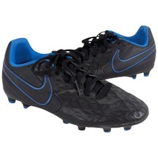 Nike Tiempo Legend 8 Soccer Futbol Cleats Youth Size 3.5Y Black Blue AT5881-090