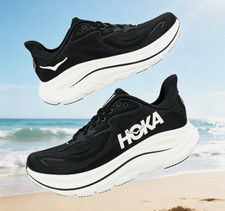 Hoka One One Clifton 10 Black White Womens Ne...