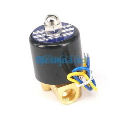 N/C 2 Way 1/4''BSP Gas Water Pneumatic Electric Solenoid Valve Oil 2W-025-08 *pz