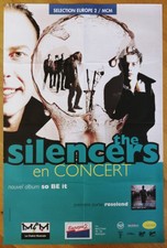 THE SILENCERS affiche concert poster originale 120x80 '95