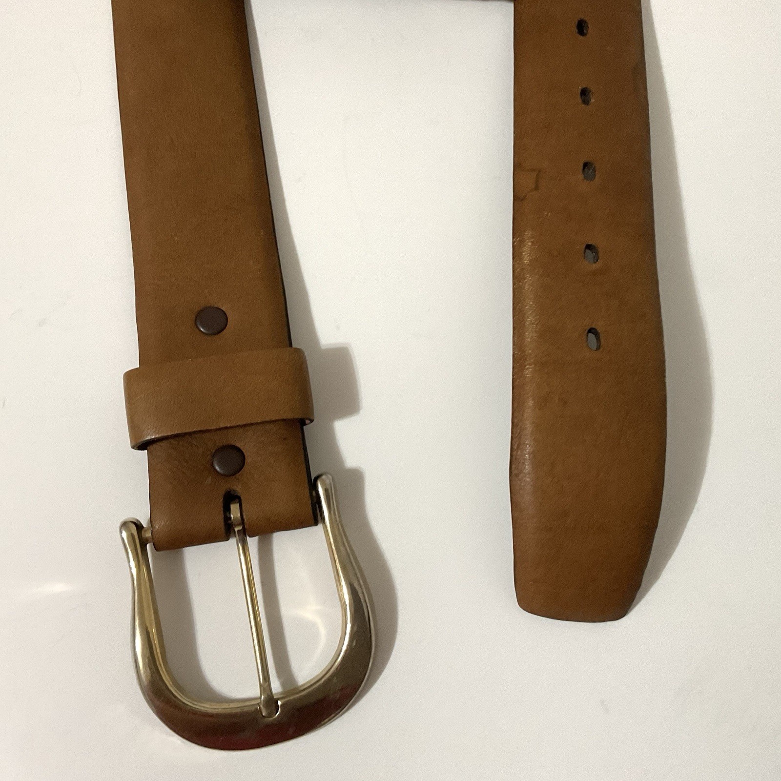 Tex Tan Belt Unisex Glove Cowhide Leather Size 34 Brown 1.5” wide