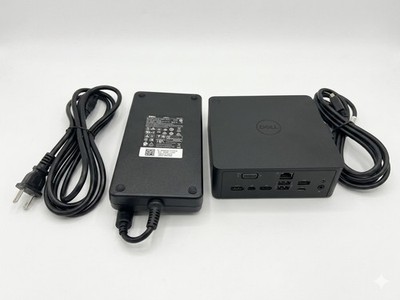 Dell TB16 K16A Docking Station VGA USB-C DisplayPort Ethernet w/ Power Adapter