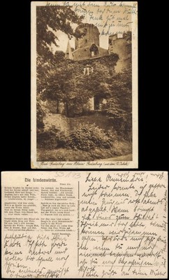 Bad Godesberg-Bonn lot at Godesburg (from the 12th century) 1920