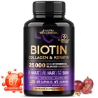 Biotin with Collagen & Keratin 60 Capsules - Promotes Hair Growth, Radiant Skin
