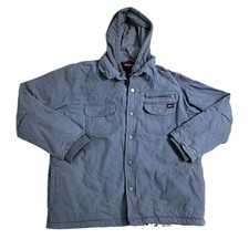 Dickies Men's XL Canvas Chore Jacket Winter Fall Coat Gray Field Work Hooded