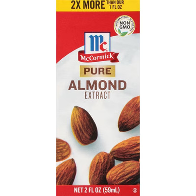 McCormick No Artificial Flavors Pure Almond Extract, 2.0 fl oz Box
