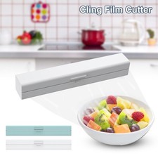 Cling Film Dispenser Holder Cutter Food Wrap Kitchen Foil Food Plastic Wrap Hold
