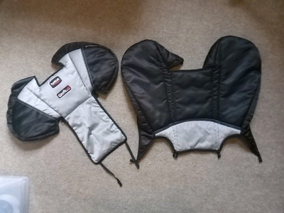 Britax Safecell Highback Booster Seat Replacement Backrest+Headrest Cover EUC 