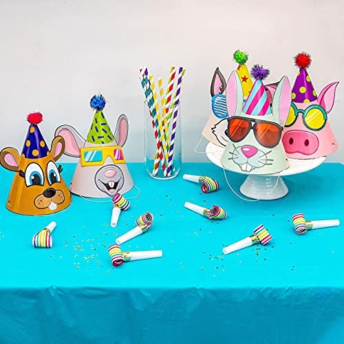 Birthday Hats for Kids DIY Party Hats I PACK OF 12 Cone Party Hats for Kids, - Picture 2 of 8