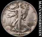1941 Silver Walking Liberty Half Dollar - Scarce  Better Date  #G7805