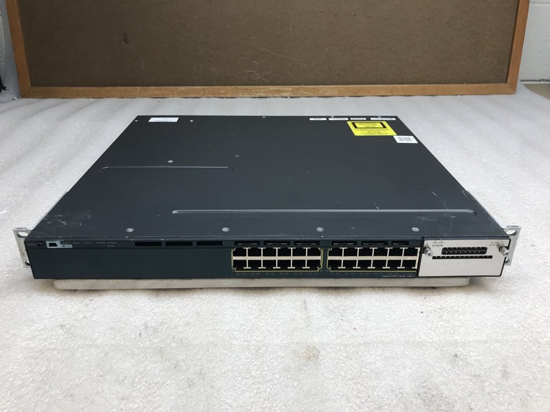 Cisco WS-C3560X-24P-S 24 Port PoE+ Gigabit Switch with Rack Ears
