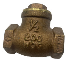 HAMMOND 967 WING CHECK VALVE, 200 WOG, 1/2" BRASS