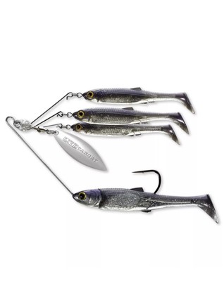 RARE Live Target (MNSR11MD851) Baitball Minnow Alabama Rig - Purple Pearl Silver