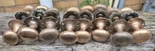 Antique Reclaimed Oval Brass Handles, &times;8 pairs